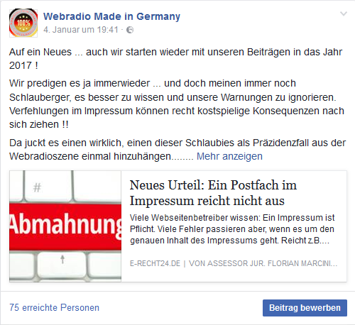 S. Stauffenberg Webradio Made in Germany 25.1.2017